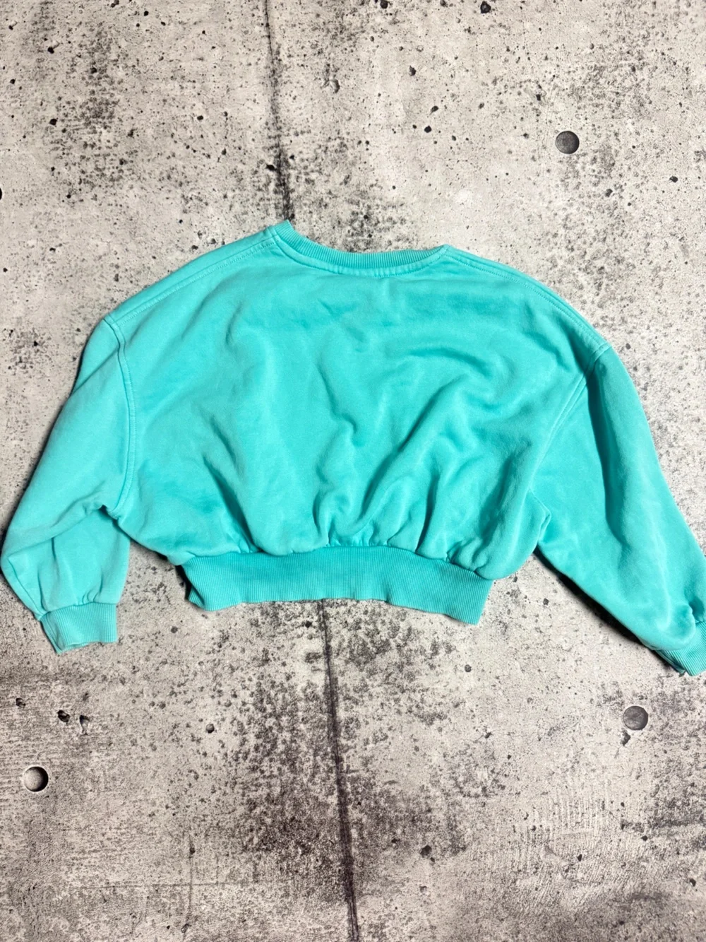 Nike Women's Teal Cropped Sweatshirt